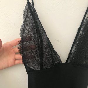Victoria's Secret Lace top black slip